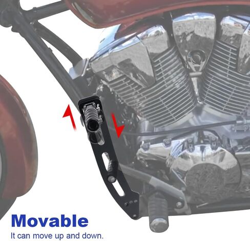 Xitomer Highway Footpegs Compatible with 2024 VT13CX Fury, VT1300CX Fury, Fury 1300 2010-2024 Adjustable Rider Highway Peg Mounts Fit for Fury 1300 VT13CX Fury 2024 2023 Part in Saudi Arabia