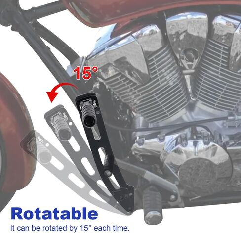 Xitomer Highway Footpegs Compatible with 2024 VT13CX Fury, VT1300CX Fury, Fury 1300 2010-2024 Adjustable Rider Highway Peg Mounts Fit for Fury 1300 VT13CX Fury 2024 2023 Part in Saudi Arabia