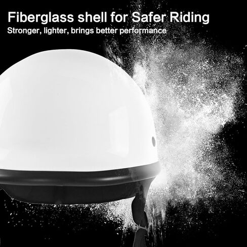 Half Cap Motocross Helmets Adult Half Shell Open Face Motorcycle Cycling Motocross Helmet Men Women DOT Approved with Goggles Facemask in Saudi Arabia