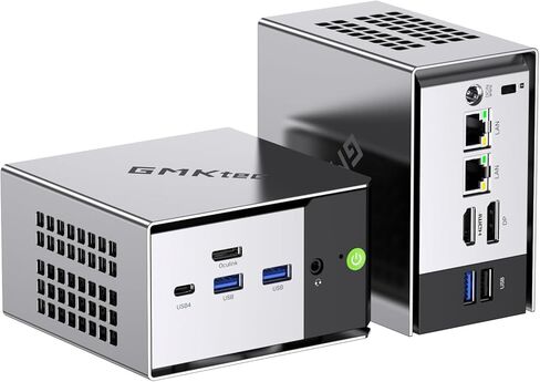 GMKtec K6 Gaming Mini PC-Windows 11 Pro, Dual 2.5Gbps LAN AMD Ryzen 7 7840HS 16GB DDR5,1TB PCIe 4.0 SSD, USB4.0, HDMI, DP, USB-C, WiFi 6E, BT 5.2 Desktop Computer in Saudi Arabia