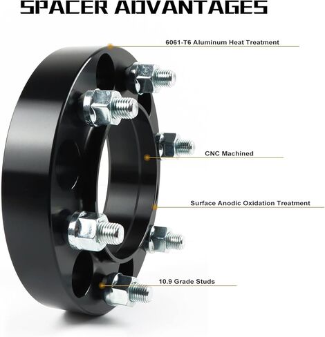 4pcs 1.25 inch 4x4 Wheel Spacers with 1/2" x20 Studs & 62mm Hub Bore, 4 Lug Forged 4x101.6mm Wheel Spacers Adapters Replacement for EZ GO EZGO Club Car in Saudi Arabia