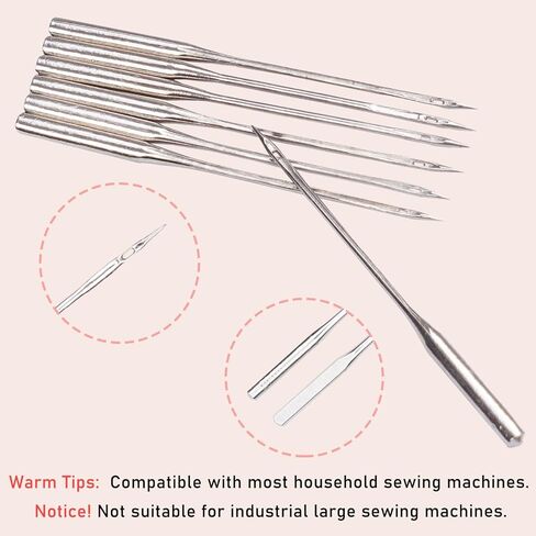 50Pcs Sewing Machine Needles, Universal Sewing Machine Needle, Sizes HAX1 65/9, 75/11, 90/14, 100/16, 110/18 in Saudi Arabia