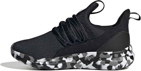 adidas Lite Racer Adapt 7.0 Sneaker, Black/Black/Grey, 13 US Unisex Little Kid in Saudi Arabia