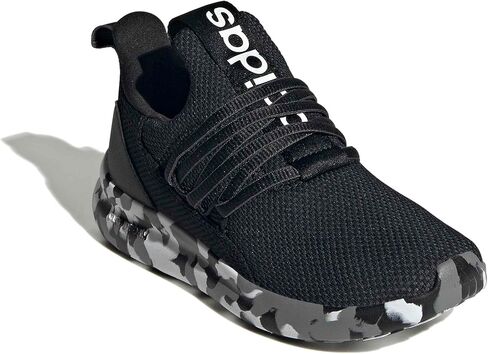 adidas Lite Racer Adapt 7.0 Sneaker, Black/Black/Grey, 13 US Unisex Little Kid in Saudi Arabia