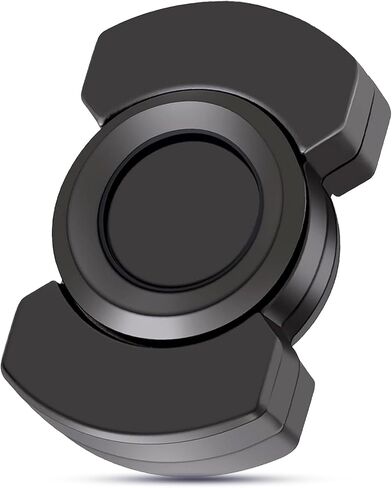 ألعاب فيدجيت معدنية 3 في 1 للبالغين - لعبة فيدجيت سلايدر كليكر مع دوران سلس وثابت، لعبة فيدجيت للمكتب الصغير لتخفيف التوتر، سبيكة زنك ممتازة، أسود in Kuwait