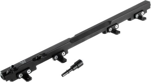 Fuel Rail Billet Aluminum Compatible with 97-01 98 Wrangler TJ Cherokee XJ 4.0L Black in Saudi Arabia