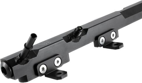 Fuel Rail Billet Aluminum Compatible with 97-01 98 Wrangler TJ Cherokee XJ 4.0L Black in Saudi Arabia