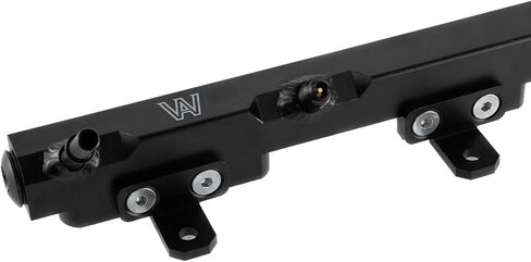 Fuel Rail Billet Aluminum Compatible with 97-01 98 Wrangler TJ Cherokee XJ 4.0L Black in Saudi Arabia