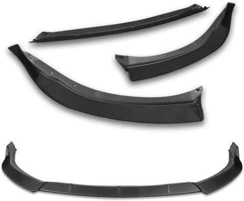 Q1-TECH, 9-Piece Front Bumper Lip & Side Skirt Extensions Diffuser Compatible with 2014-2016 Toyota Corolla Base/L/LE Model Only, Front Lip Spoiler Air Chin Body Splitter ABS (Painted Carbon) in Saudi Arabia