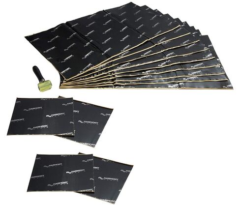 Harmony Audio Car Truck SUV Sound Damping Dampening Deadening (9) Mat 18" x 32" Sheets 36 SQ FT Bulk Kit + (4) 10" x 10" Speaker Kit in Saudi Arabia