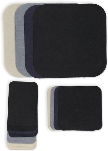 Dritz 5 by 5-Inch Iron on Twill Patches, 2-Pack, White in Saudi Arabia