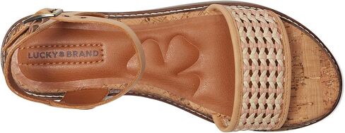 Lucky Brand Women's Kimaya Flat Sandal, Platino, 6.5 in Saudi Arabia