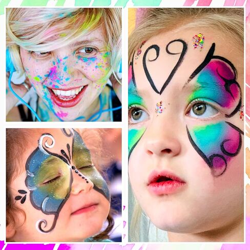 25 Pcs Face Paint Sponges Kit High Density Face Body Painting Sponge Set Droplets Makeup Paint Sponges with Storage Bag for Halloween Christmas Adults Art Work and Body Paintings in Saudi Arabia