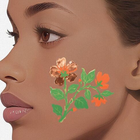 لوحة ممارسة رسم الوجه من DELORIGIN مكونة من قطعتين، مقاس A4 قابلة لإعادة الاستخدام، لوحة ممارسة طلاء الجسم، قالب تمرين طلاء الساق، أداة تدريب على المكياج لمهرجانات المسرح للمبتدئين في رسم الوجه (ملف امرأة سوداء) in Saudi Arabia