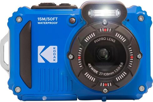 KODAK PIXPRO WPZ2 Waterproof Digital Camera Bundle, Includes: SanDisk 64GB MicroSD Memory Card, Spare Battery and More (6 Items) (Yellow) in Saudi Arabia