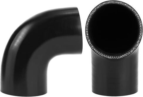 QWORK 90 Degree Elbow Silicone Hose, 2.5" ID 4-Ply Reinforced Silicone Hose for Turbo, Intercooler and Intake, 4" Long in Saudi Arabia