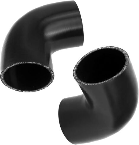 QWORK 90 Degree Elbow Silicone Hose, 2.5" ID 4-Ply Reinforced Silicone Hose for Turbo, Intercooler and Intake, 4" Long in Saudi Arabia