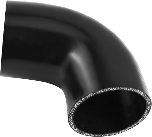 QWORK 90 Degree Elbow Silicone Hose, 2.5" ID 4-Ply Reinforced Silicone Hose for Turbo, Intercooler and Intake, 4" Long in Saudi Arabia