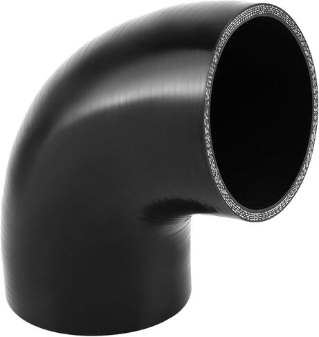 QWORK 90 Degree Elbow Silicone Hose, 2.5" ID 4-Ply Reinforced Silicone Hose for Turbo, Intercooler and Intake, 4" Long in Saudi Arabia