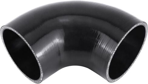 QWORK 90 Degree Elbow Silicone Hose, 2.5" ID 4-Ply Reinforced Silicone Hose for Turbo, Intercooler and Intake, 4" Long in Saudi Arabia