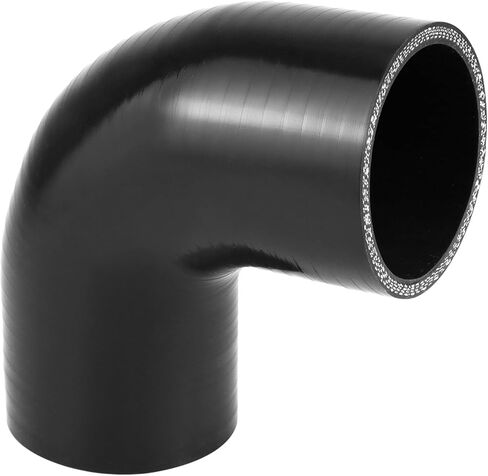 QWORK 90 Degree Elbow Silicone Hose, 2.5" ID 4-Ply Reinforced Silicone Hose for Turbo, Intercooler and Intake, 4" Long in Saudi Arabia