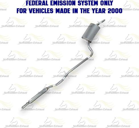كاتم صوت العادم والرنان متوافق مع Buick LeSabre 2000-2005 3.8L | ستانلس ستيل | العادم الشمالي الشرقي | مشابك مجانية متضمنة | صالح المباشر in Saudi Arabia