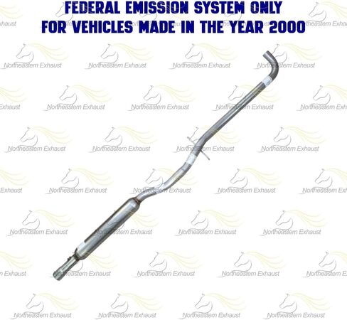 كاتم صوت العادم والرنان متوافق مع Buick LeSabre 2000-2005 3.8L | ستانلس ستيل | العادم الشمالي الشرقي | مشابك مجانية متضمنة | صالح المباشر in Saudi Arabia