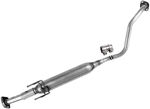 Northeastern Exhaust | Stainless Steel Resonator Pipe Compatible for Nissan Versa 2012-2017 | Nissan Versa Note 2012-2017 1.6L | Free Gaskets and Sleeve Included | Automotive Replacement Part in Saudi Arabia