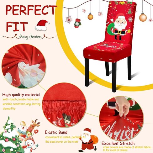 Chair Covers, Dining Room Chair Covers, Stretch Kitchen Chair Covers/Dining Room Chair Covers Set of 4, Removable Washable Dining Chair Slipcovers for Home, Hotel, Banquet in Saudi Arabia