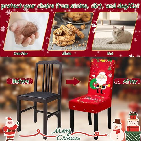 Chair Covers, Dining Room Chair Covers, Stretch Kitchen Chair Covers/Dining Room Chair Covers Set of 4, Removable Washable Dining Chair Slipcovers for Home, Hotel, Banquet in Saudi Arabia