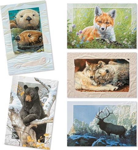 Pumpernickel Press Wildlife of North America Deluxe Card Assortment – Set of 30 in Kuwait