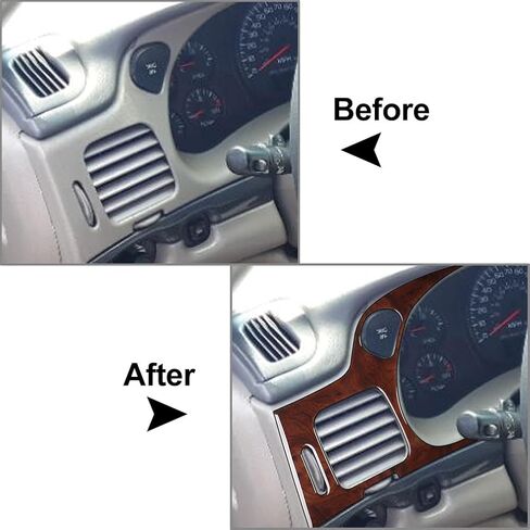 Chcury1 2Pcs Dashboard Panel Cover Speedometer Display Trim Sticker LHD ABS Red For Chevrolet Impala 2000-2005 in Saudi Arabia