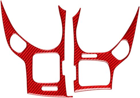 Chcury1 2Pcs Dashboard Panel Cover Speedometer Display Trim Sticker LHD ABS Red For Chevrolet Impala 2000-2005 in Saudi Arabia
