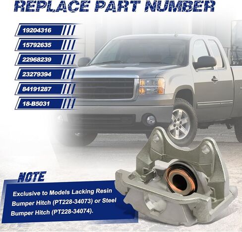 Rear Right Brake Caliper Compatible with Cadillac Escalade/Chevrolet Avalanche Silverado Suburban Tahoe/GMC Sierra 1500 Yukon # 15265833, 15792635, 22968239, 23279394, 84191287, 18-B5031 in Saudi Arabia