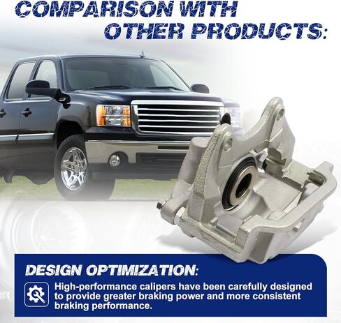 Rear Right Brake Caliper Compatible with Cadillac Escalade/Chevrolet Avalanche Silverado Suburban Tahoe/GMC Sierra 1500 Yukon # 15265833, 15792635, 22968239, 23279394, 84191287, 18-B5031 in Saudi Arabia