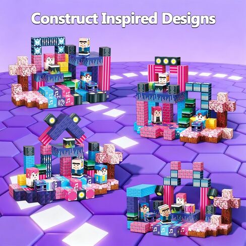 Magnetic Building Blocks 200PCS, STEM Toys Educational Magnet Cubes, Learning Sensory Toys for Kids Ages 4-12, Birthday Gifts for Boys & Girls in Saudi Arabia