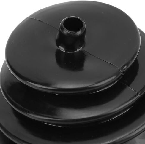 Acouto Round Shifter Boot, Gear Shift Handbrake L Boot Plate Kit Black Rubber Round 5.250in 13.3cm Universal bootsThe Shifter Boot Plate kit is extensively Univers in Saudi Arabia