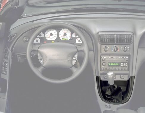 Blue Oval Industries Charcoal Shifter Trim Bezel & Shift Boot Made for Mustang or Cobra 1999-2000 in Saudi Arabia