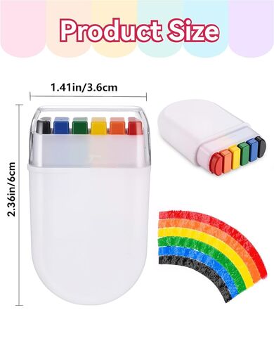 عبوتان من طلاء الوجه بألوان قوس قزح - عصا مكياج علم قوس قزح للمثليين، طلاء للوجه والجسم لموكب الفخر، واحتفالات شهر الفخر، والحفلات التنكرية، والمهرجانات in Kuwait