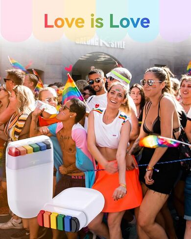 عبوتان من طلاء الوجه بألوان قوس قزح - عصا مكياج علم قوس قزح للمثليين، طلاء للوجه والجسم لموكب الفخر، واحتفالات شهر الفخر، والحفلات التنكرية، والمهرجانات in Kuwait