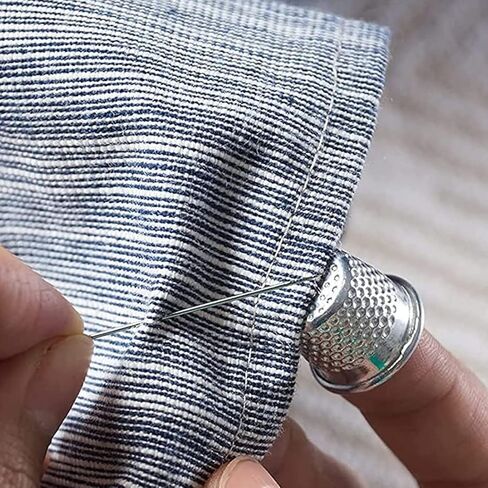 10 Metal Sewing Thimbles, Adjustable Finger Protectors for DIY & Crafting in Saudi Arabia