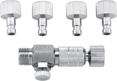 Harder Steenbeck,Airbrush Quick Release,Airbrush Accessories,Quick Release Airbrush Disconnect Adapter Airbrush Air Horse Quick Connecter Set 1 8 Fittings Part with 4 Fittings in Saudi Arabia