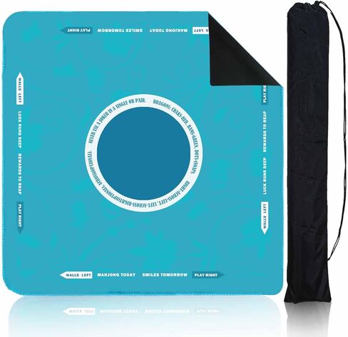 StellarOcean Mahjong Mat for Table 31.5"x31.5" Card Game Poker Neoprene Mat with Carrying Bag,Mah Jongg Portable American Majong Accessories Gifts for Woman,Noise Reduction Non-Slip in Saudi Arabia