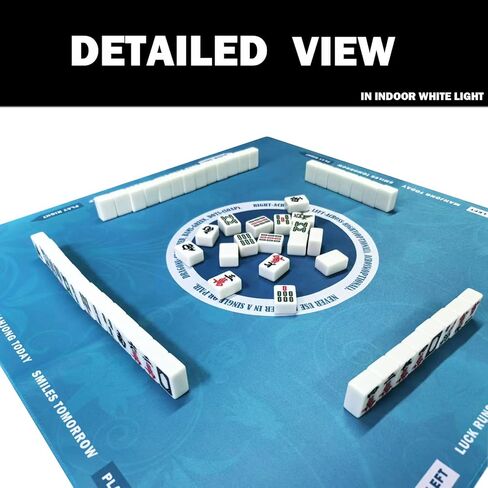 StellarOcean Mahjong Mat for Table 31.5"x31.5" Card Game Poker Neoprene Mat with Carrying Bag,Mah Jongg Portable American Majong Accessories Gifts for Woman,Noise Reduction Non-Slip in Saudi Arabia