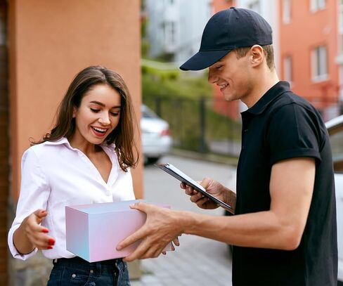 صناديق شحن متوسطة مقاس 10x7x6، 30 علبة صندوق بريد من الورق المقوى الأرجواني، علب هدايا لتغليف الأعمال الصغيرة in Kuwait