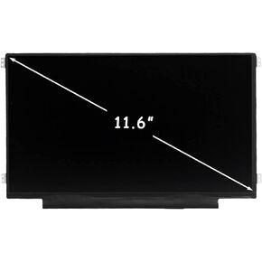 FIRSTLCD LCD Screen Replacement for Lenovo ideapad 3 CB-11IGL05 Chromebook 82BA 82BA0000US 82BA0003US 82BA001FUS 5D10X54254 LED Display Assembly 11.6" 1366x768(Non Touch,Right & Left Mounting brakets)