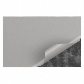 Rubber Sheet, Neoprene, Rubber Width 10 in, Rubber Length 3 ft, Rubber Thickness 1/32 in, 50A, Adhesive Backing