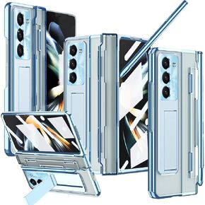 حافظة NINKI متوافقة مع هاتف Samsung Galaxy Z Fold 3 مع حماية مفصلية وفتحة قلم S، غطاء حماية كامل مع حافظة حماية للشاشة الأمامية لحافظة هاتف Samsung Z Fold 3، حافظة Samsung Z Fold 3 5g باللون الأسود