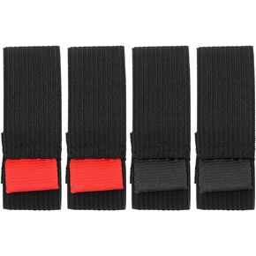 LT Easiyl 4-Pack Fishing Reel Protective Straps Elastic Fishing Reel Straps with Reels Anti-wear Fishing Gear Protective Accessories