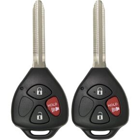 Keyless2Go Replacement for Keyless Entry Car Key Vehicles That Use MOZB41TG with 4D67 Chip - 2 Pack